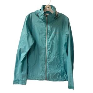 Women’s Columbia Teal Blue Windbreaker Jacket - Size L - NWOT